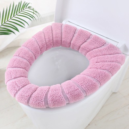 Estera de inodoro de suministro transfronterizo Estera de inodoro de tipo O de punto de estilo nórdico engrosada estera de inodoro lavable universal