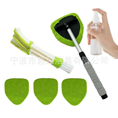 Car cleaning tools Factory Wholesale - 1-set-b-type-eva-sheath-4-green-cloth-covers-100ml-bottle-1-detail-brush