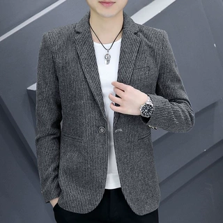 男士韩版修身型西服男春秋季帅气个性ins小西装潮流休闲百搭外套