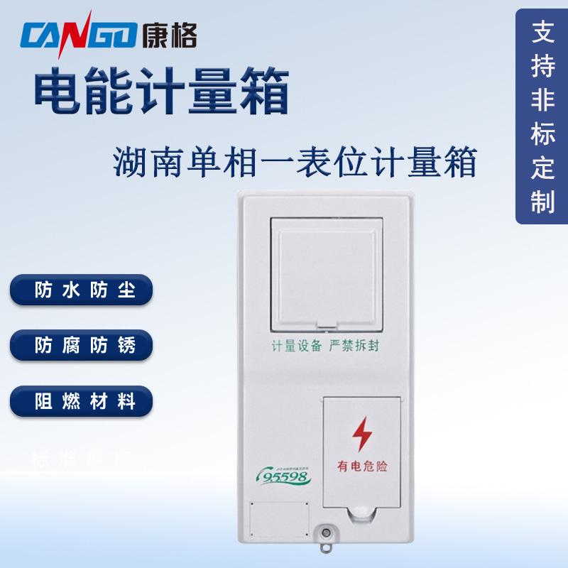 国网单相一表位电能计量箱 塑料防水配电箱 湖南款电表箱壳体厂家