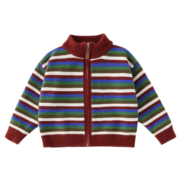 Knitted autumn children's cardigan for boys