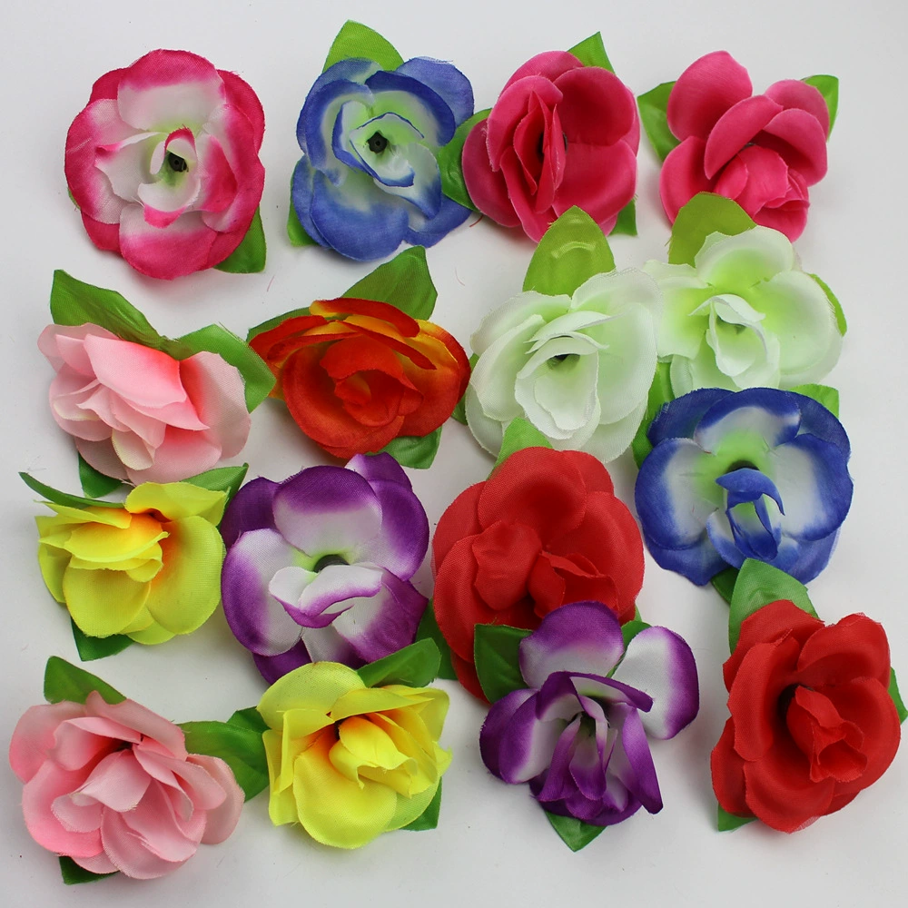 Букет ручной работы «сделай сам», головка розы, букет роз, искусственный цветок, шелковый цветок, пластиковый цветок, декоративный цветок