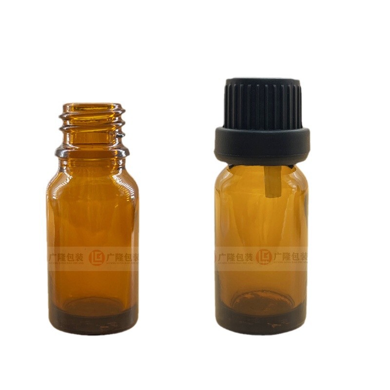 スポット 10ml ブラウンエッセンシャルオイルボトル 化粧品ガラス空ボトル製品 5ml 詰め替えボトル エッセンスボトル|undefined