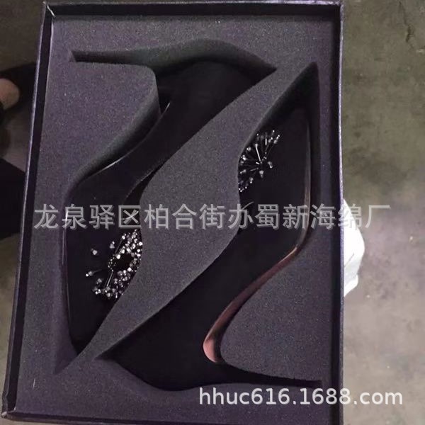 供应高跟鞋内衬包装海绵/鞋子防护包装泡棉/高跟鞋缓冲包装海绵