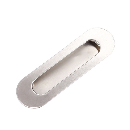 Stainless steel hidden handle push-pull sliding door drawer embedded invisible handle wardrobe door hidden buckle groove handle