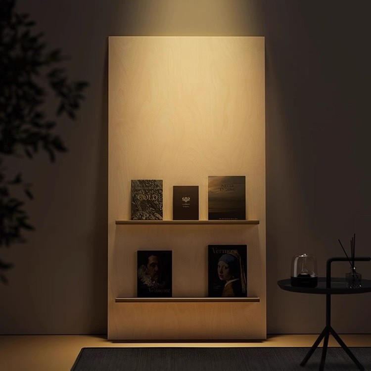 [Muniu Factory] Solid Wood Floor-Standing Book and Newspaper Rack Multi-Layer Storage Newspaper Storage Bookshelf Birch Marine Board Bookshelf