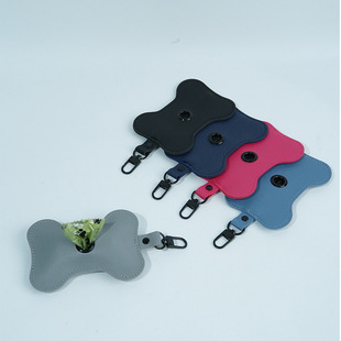 Cross-border Outdoor Dog Walking Pop Bag Pet Garbage Bag Dispenser Multi-color Hangable Traction Rope Picking Pop Bag Storage Bag