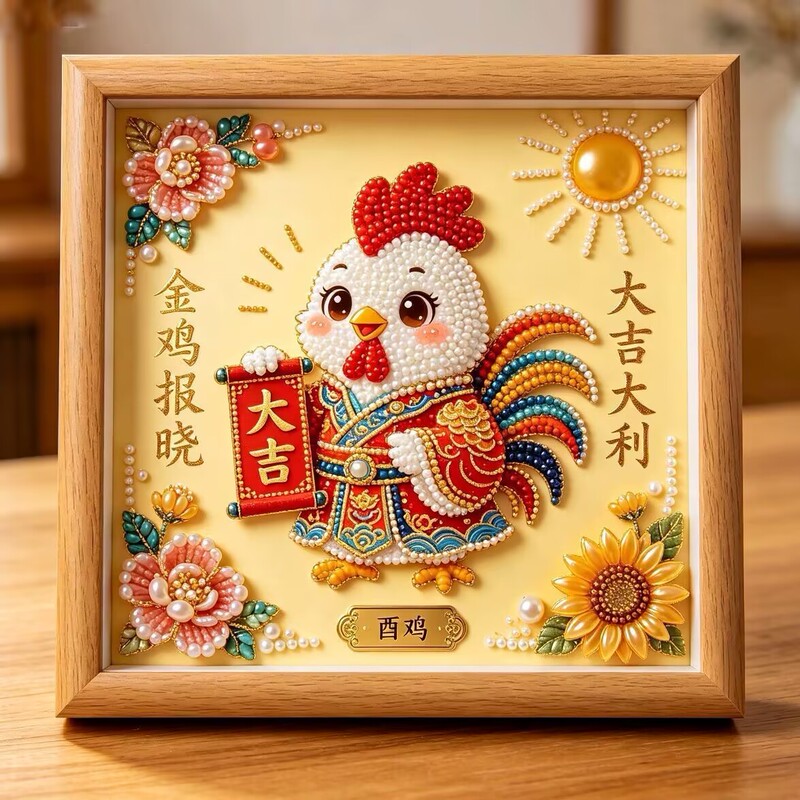 Twelve Zodiac Pearl Painting Children's DIY Dot Diamond Sticker Painting Photo Frame Display Painting Student DIY Craft Project Twelve Zodiac Pearl Painting Children's DIY Dot Diamond Sticker Painting Photo Frame Display Painting Student DIY Craft Project