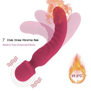 Cross-Border Popular Multi-Frequency Vibrator for Women, Dual Motor Heating, Double-Headed Sex Vibrator, Female Orgasm Masturbation Device