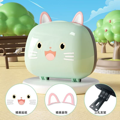 Emma Metaverse Q Bean Sugar Electric car tail box - replacement-backrest-installation-kitten-tail-box-fresh-green-comes-with-a-free-installation-gift-pack-small-q-tail-box
