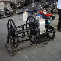 Большой барабан бензиновый силовой конический проволочный подъемник 3T5T канатный канатный приемник воздушный проводник размоточный станок