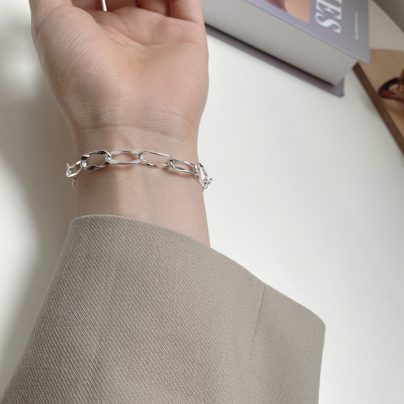 925 Sterling Silver Bracelets Casual Modern Style Simple Style display picture 4