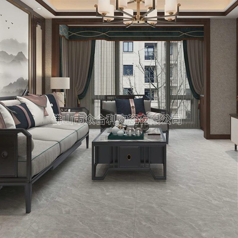 Керамическая плитка Foshan 800*800, мраморная, износостойкая, современная, простая, доступная роскошь, однотонная, многогранная, бесшовная, с непрерывным узором.