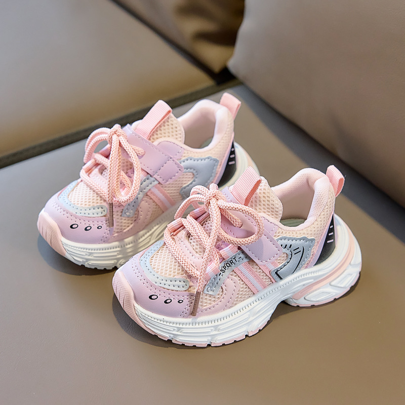 2026 primavera nuevos zapatos infantiles zapatos deportivos de malla transpirables bebés zapatos para correr zapatos de niños y niñas zapatos transfronterizos image 2