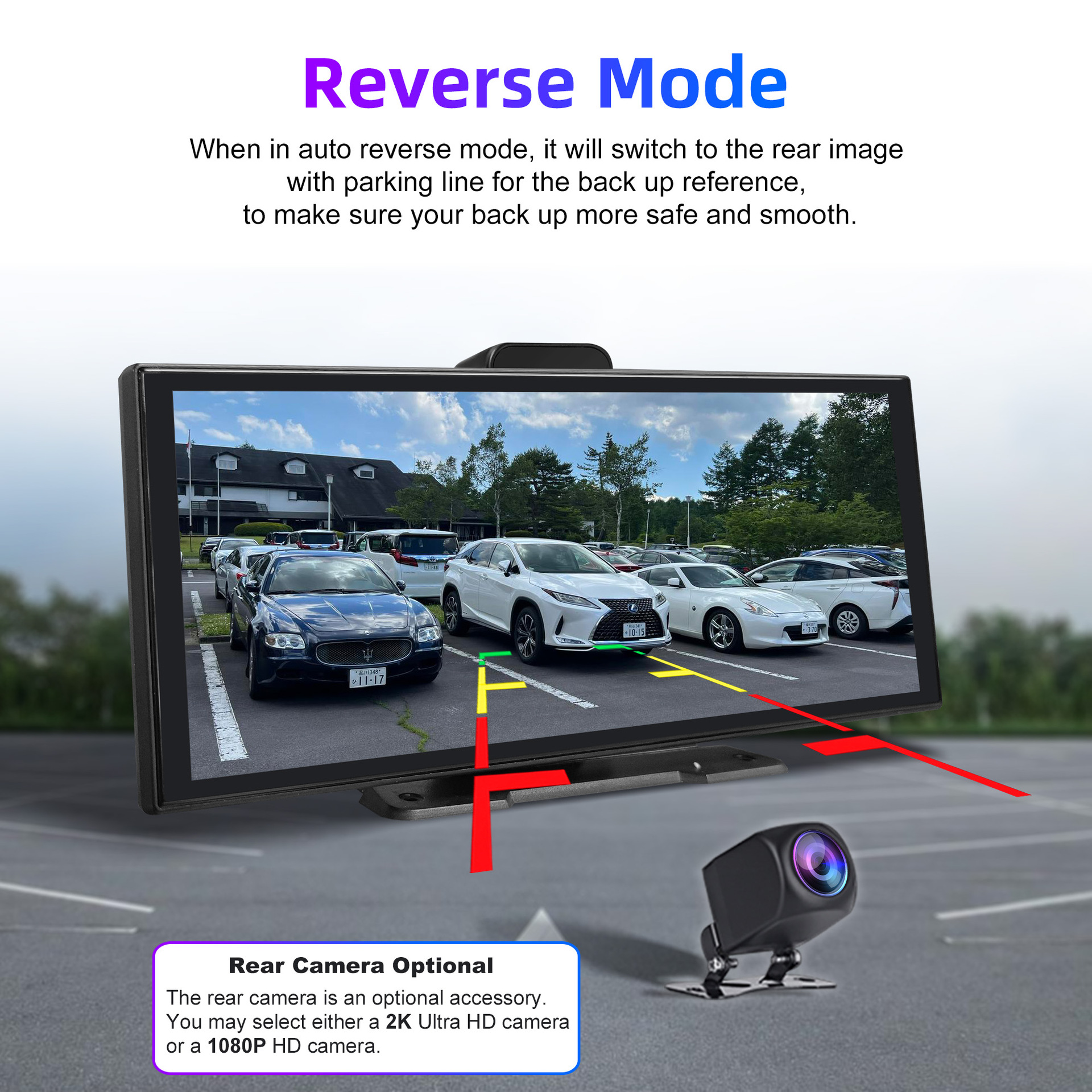 11.4-Inch 4K Driving Recorder Wireless Carplay Smart Screen Car Navigation Car Adas Recorder