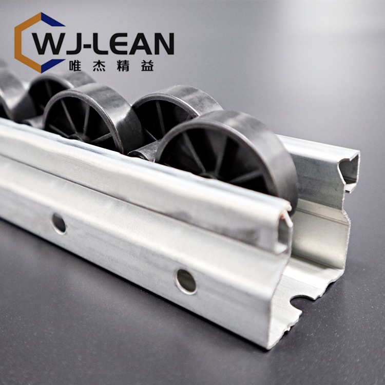 精益管线棒钣金滚轮鼓轮交叉轮40流利条塑料轮流滑轨厂家批发