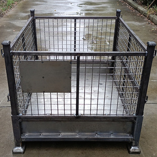 Spray Plastic Storage Cage Wholesale Storage Equipment Manufacturer Direct Supply Foldableing Square Tube Grids Material Box