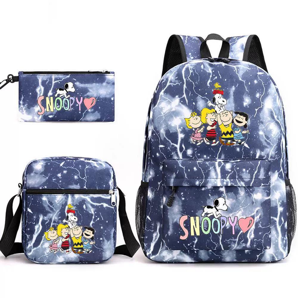 Nuby, Snoopy, набор, вместительный дорожный рюкзак для мужчин и женщин для путешествий, комплект из 3 предметов