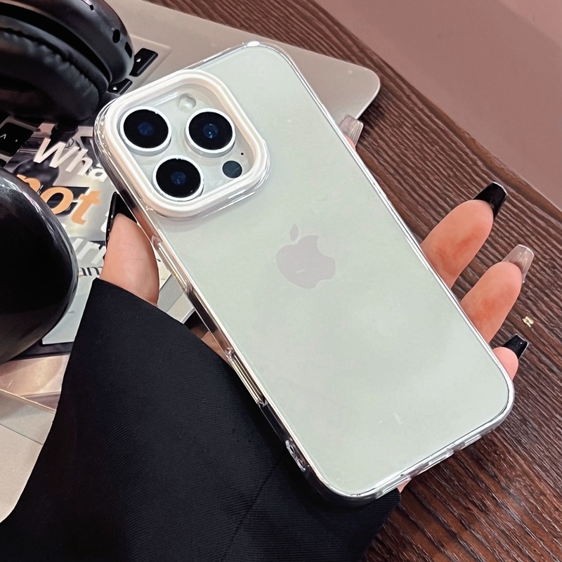PC 高透明度 iPhone16Promax マカロンカラーレンズ Apple 15 携帯電話ケース 14pm 落下防止ケースに適しています|undefined