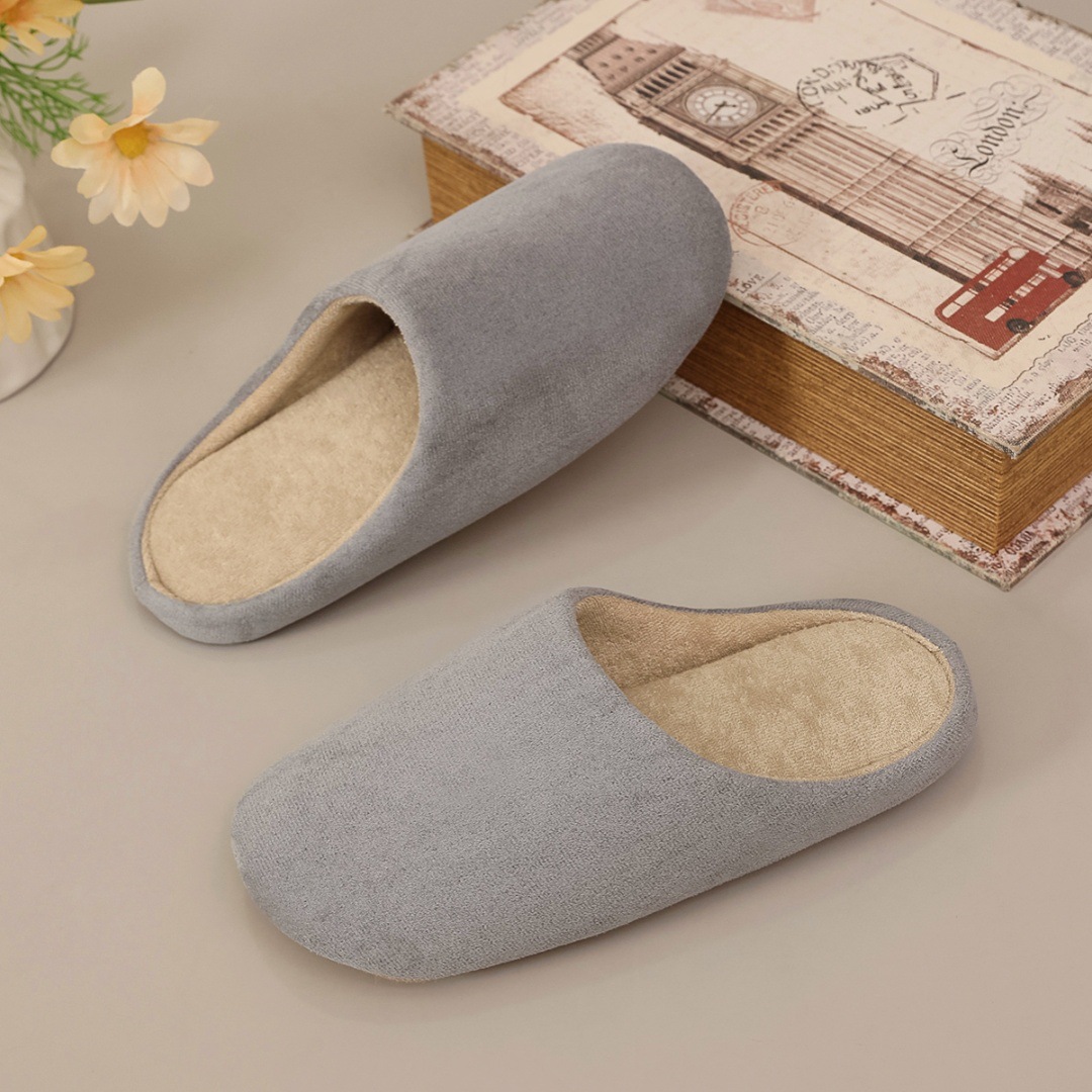 Pantuflas Silenciosas de Estilo Japonés de Algodón con Suela Suave Antideslizante