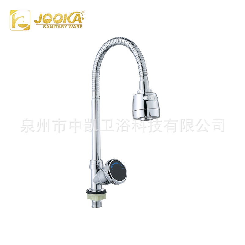 Factory Direct Sales of Electroplated Kitchen Faucets, Vertical Single Cold Water Spout, Single Zinc Alloy, Quality Assurance, Affordable Kitchen Faucets
