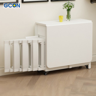 Zhiguang Folding Dining Table Simple Telescopic Multi-functional Small Apartment Household Dining Table with Storage Table and Chair Combination Dining Table
