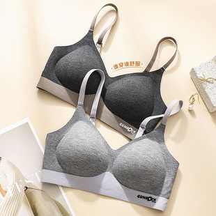 Soft Support Women's Underwear Women's Jelly Upper Support Anti-sagging Non-empty Cup Comfortable Small Chest Gathering Non-rimped Bra