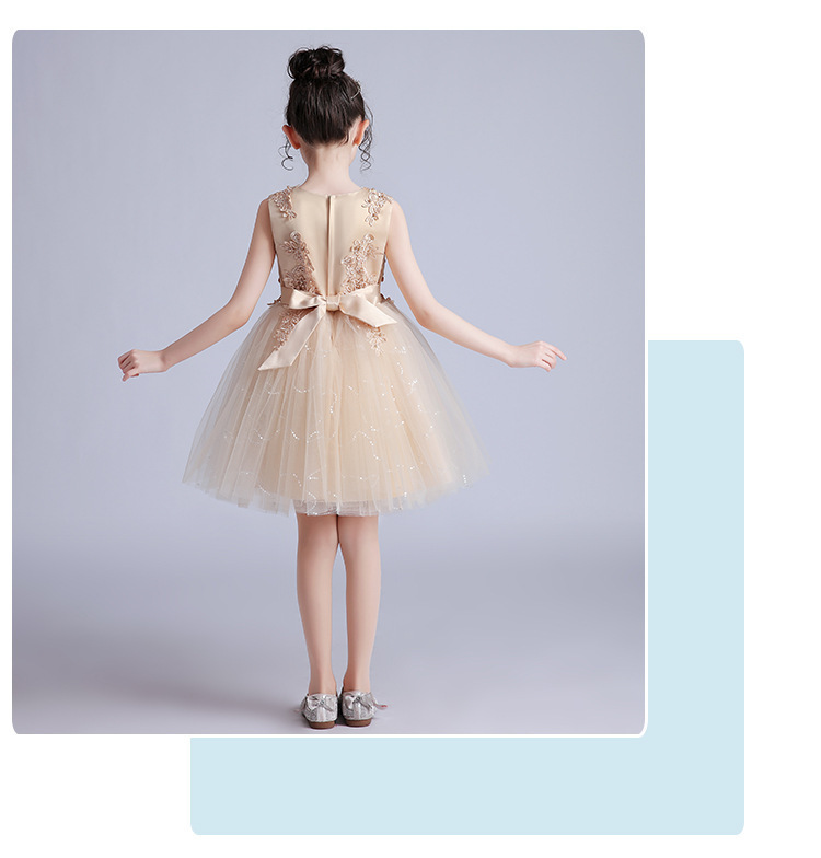 Robe de cortège en tulle pour fille - robe de princesse élégante_voghion.com