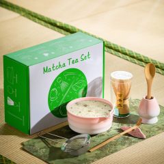 跨境专供日式陶瓷抹茶碗打抹茶工具套装茶筅茶刷宋代点茶道百本立