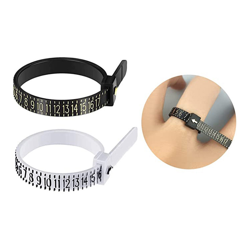 曹适戒指测量尺美码戒指圈 厂家直销款PU戒指尺 测量带尺寸筛选器