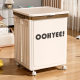 Clothes Storage Box Household Flip Cover Large Capacity with Pulley Clothes Tidler Box Sundries Toy Quilt Storage Box