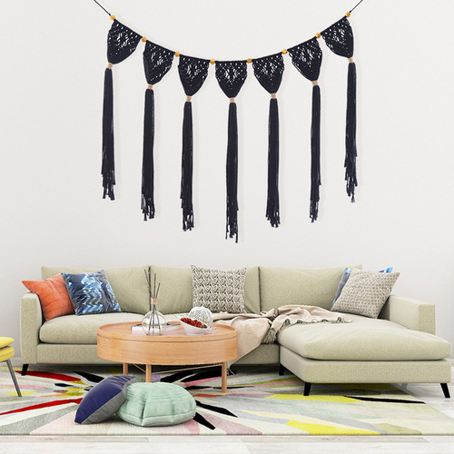 Boho Decorative Wall Tapestry Handwoven Wall Tapestry Bedroom Hanging Divider Hanging Tassel Tapestry