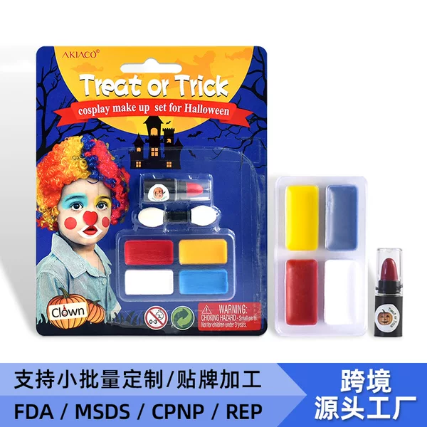 Children's Face Paint Cross-Border Water-Soluble Face Paint Custom Processing Stage Halloween Face Paint Pigment Body Painting Set