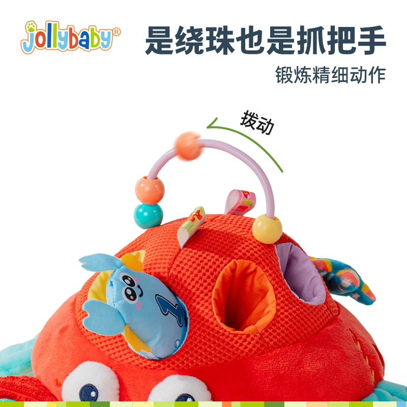 Кукла-пазл для раннего развития Jollybaby животного типа, выдвижная игровая крошечная игрушка-пазл домик, плюшевая игрушка, выдвижной редиска, можно кусать 0–6