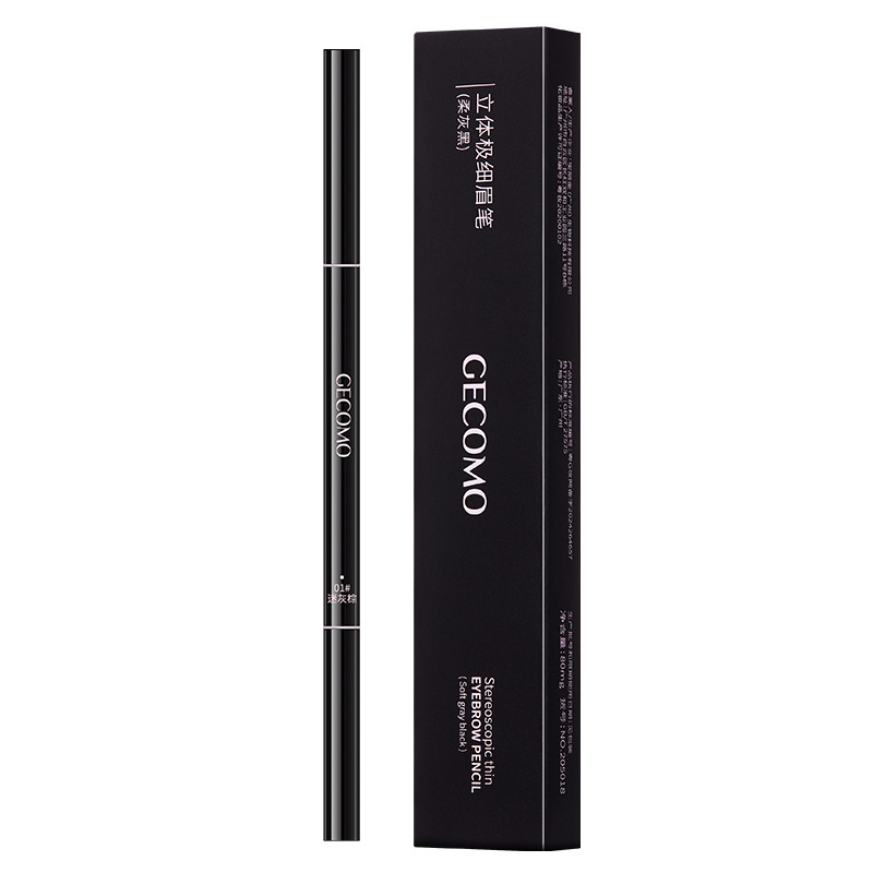 Germon estereoscópico cejas delgadas impermeables a prueba de sudor cejas salvajes raíces delgadas claras maquillaje de cejas de doble cabeza image 6