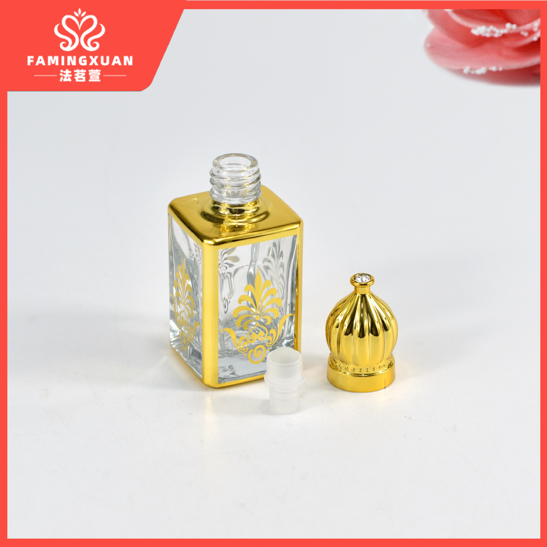 Botella de perfume faimingxuan sub-embalaje botella vacía perfume a granel botella vacía 15ML bola de cristal de perfume botella vacía