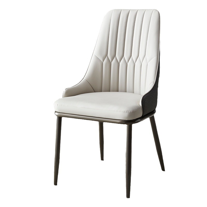 Sillas de comedor en stock para el hogar sala de estar sala de comedor sillas de respaldo al por mayor mesas de comedor creativas sillas de cuero casuales taburetes simples