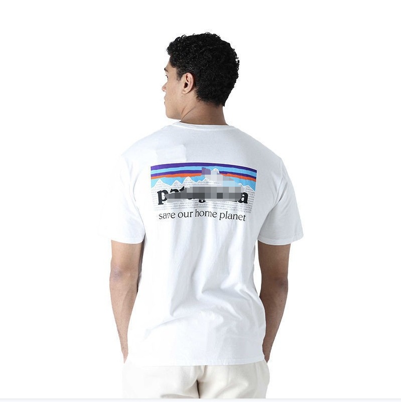 Camiseta de manga corta de verano unisex de la serie Outdoor Mountain