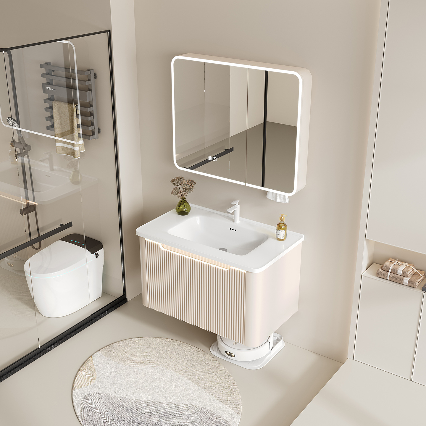 gabinete de baño cerámica integral lavabo inodoro cajón gabinete de baño lavabo