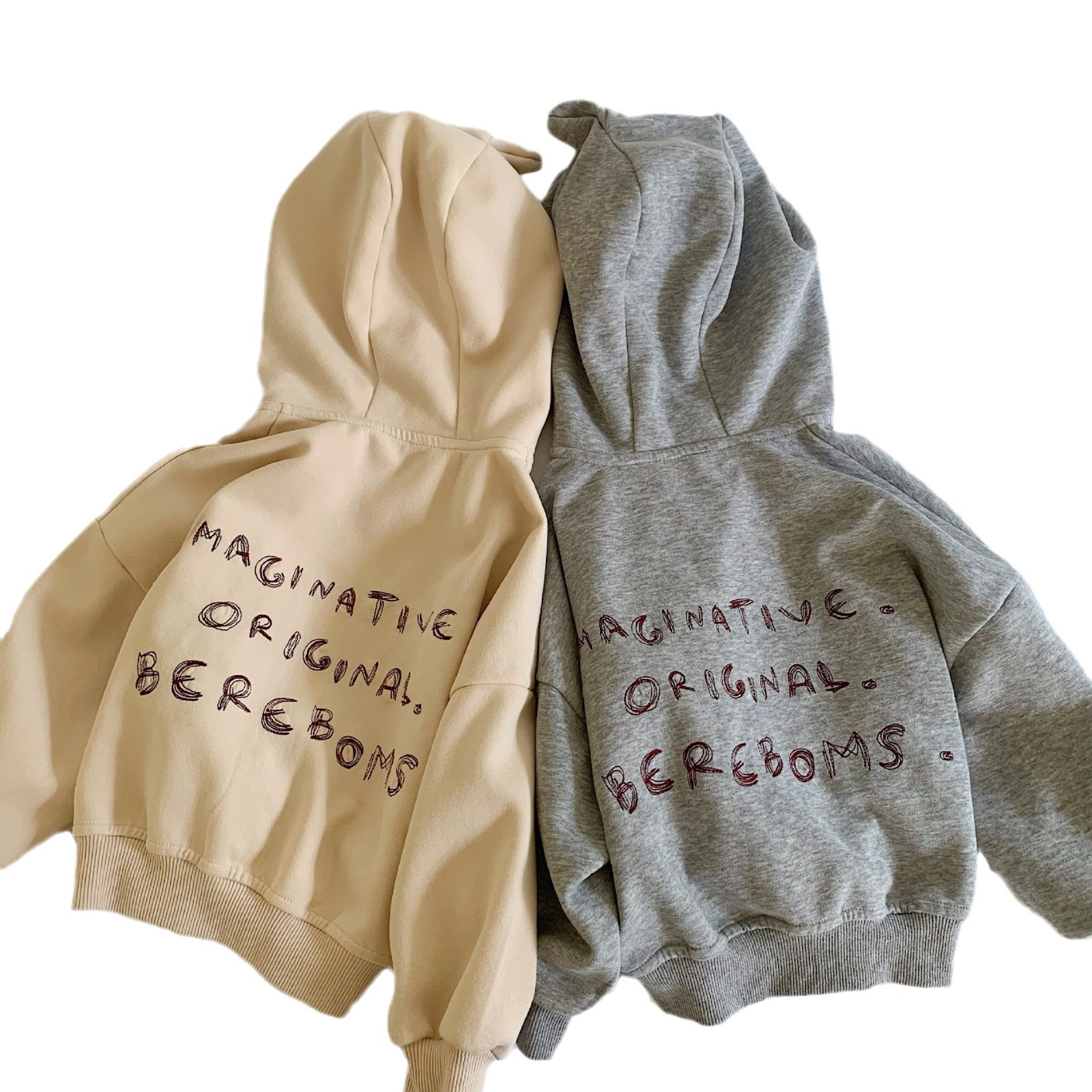 Chaqueta para niños Maibao 2025 primavera nuevo producto estilo occidental jersey niños y niñas bordado estilo simple con capucha top marea