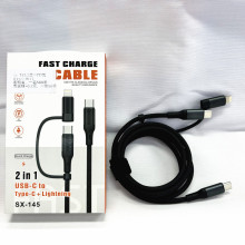 SX-145 2��1PD��  USB-C TO TYPE-C+Lightning �֙C2�Ô�����