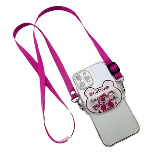 New Crystal Bracelet Pendant Universal Sticker Bracelet Jacquard Mobile Phone Lanyard Long Cloth Lanyard Wholesale Waterproof Bag Wholesale