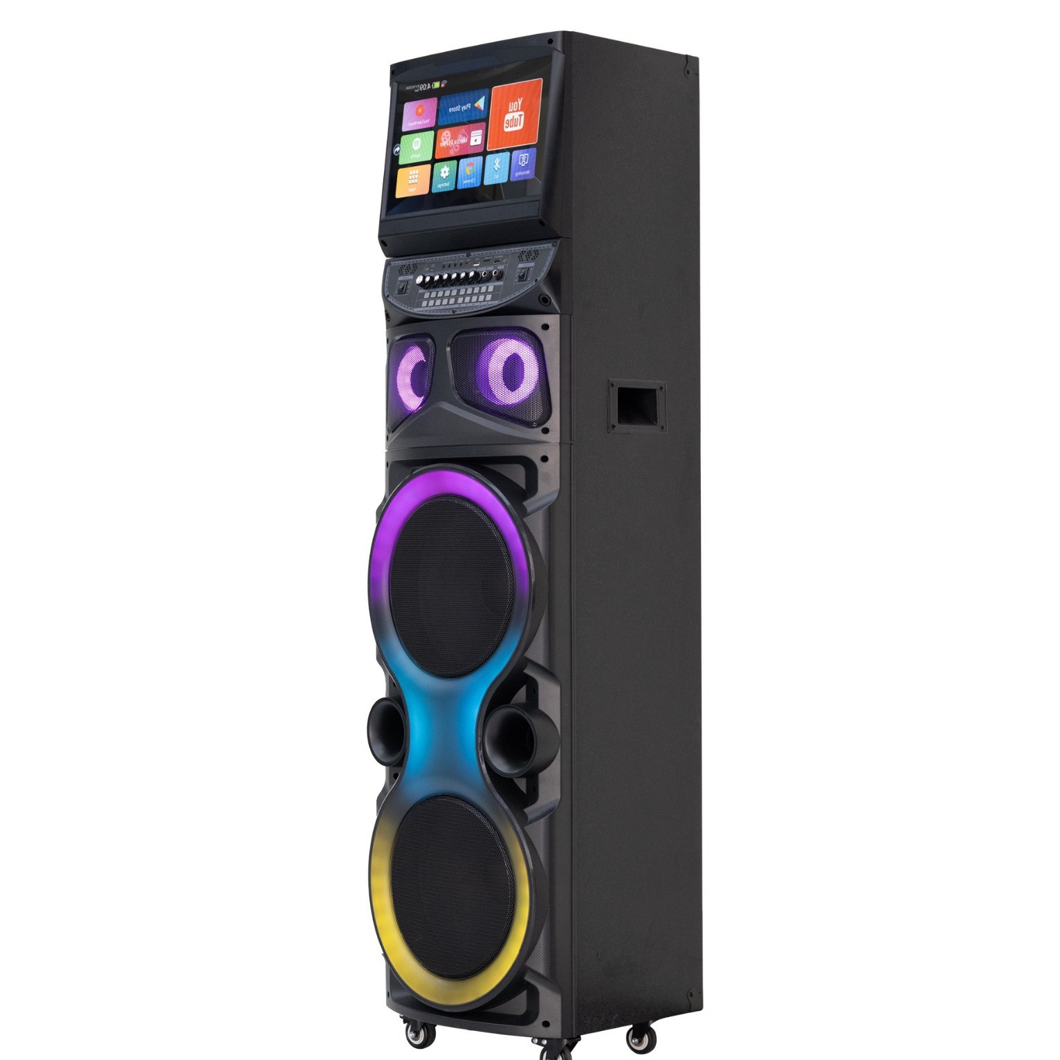 H2203 nueva pantalla cruzada de ventas calientes K-canción en un video de alta potencia altavoz HIFI de red inalámbrica