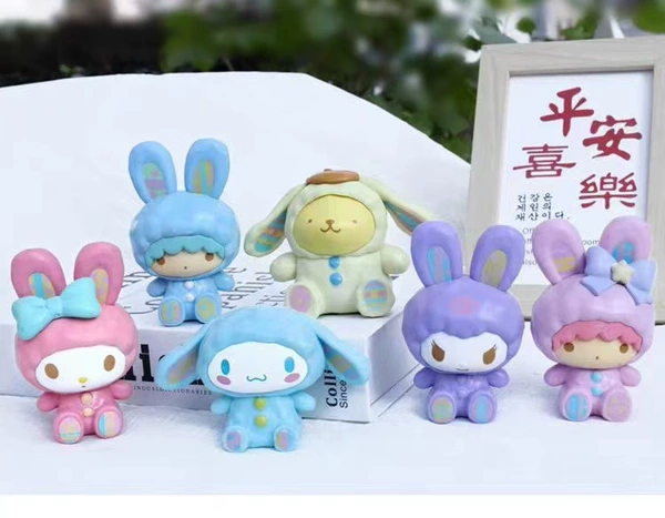 Sanrio Rabbit Head (independent OP bag) 6 non-duplicate