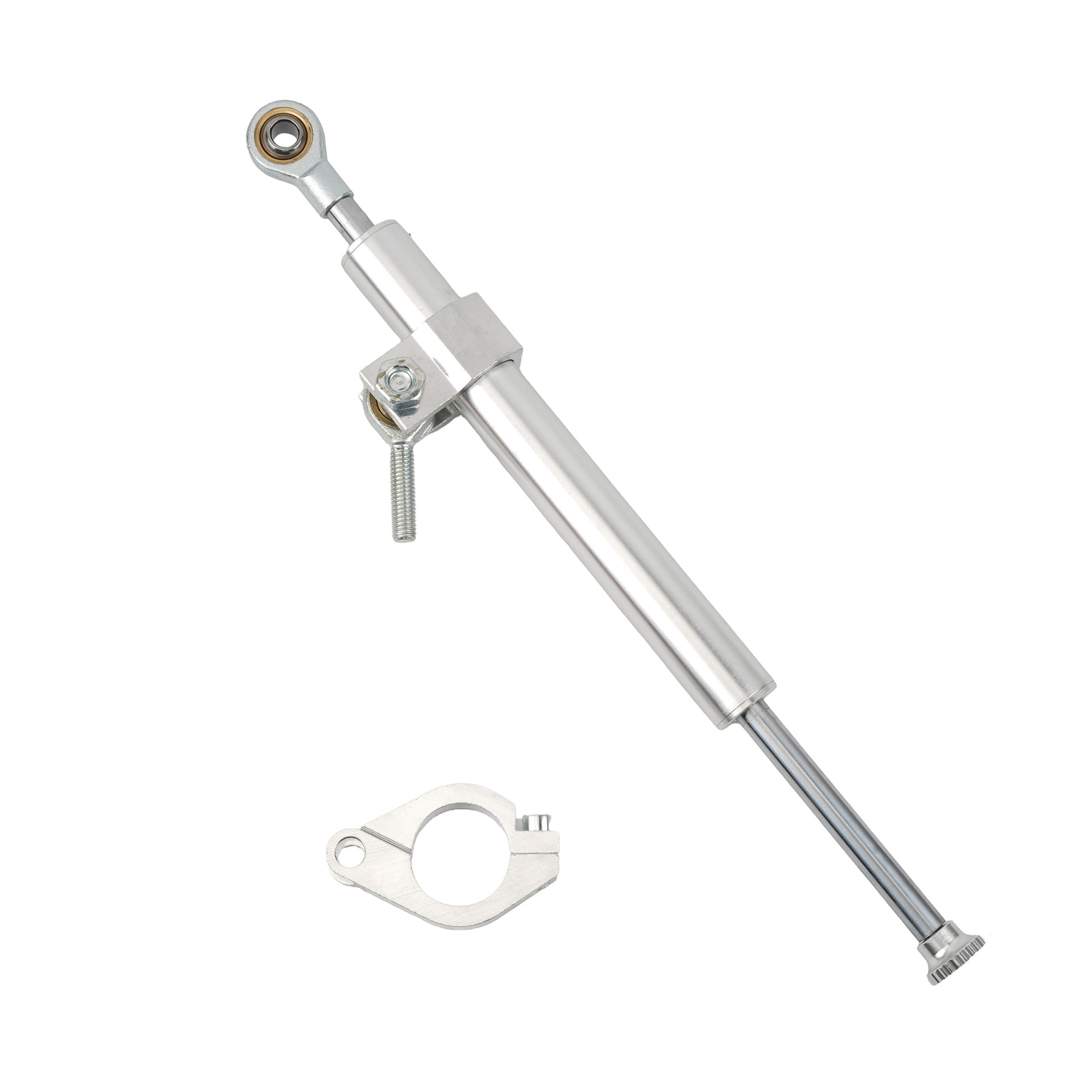 Motorcycle Accessories Steering Damper Handlebar Anti-Sway Shock Absorber Riding Control Steering Damping Titanium Ruler Modification
