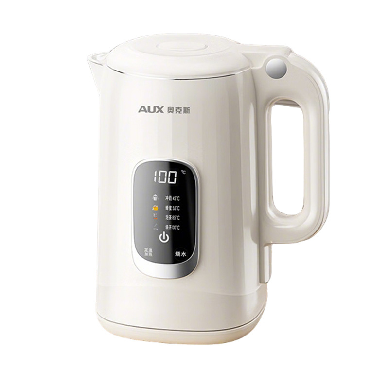 Hervidor eléctrico Oaks, revestimiento de acero inoxidable 304, pantalla digital de 1.7L, apagado automático inteligente de temperatura, hervidor eléctrico de preservación del calor