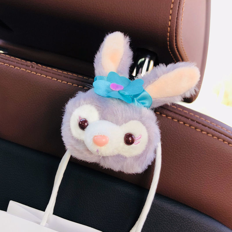 Enganchos lindos para el asiento trasero del automóvil interior del automóvil trasero interior de dibujos animados gancho para el automóvil gancho del respaldo del asiento pareja multifuncional