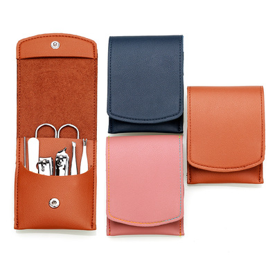 machining Manicure tool suit Nail cutters Man-made Leatherwear Storage bag cosmetology Nail enhancement combination customized logo