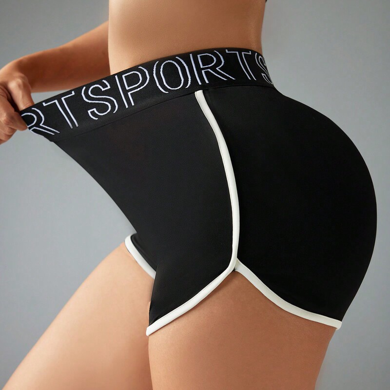 Cross-border Tennis Shorts High Elastic Hip-lifting Seamless Knitted Yoga Peach Hip Women's Sports Fitness Running Moisture Wicking