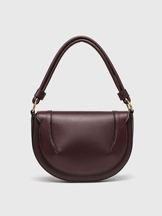 Spanish cross-border women's bag 2025 new saddle bag magnetic buckle flip line decorative hand-held one-shoulder crossbody bag for women